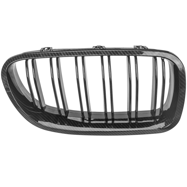 Nieren Grill Carbon Look Doppelsteg passend für BMW 5er F10 F11