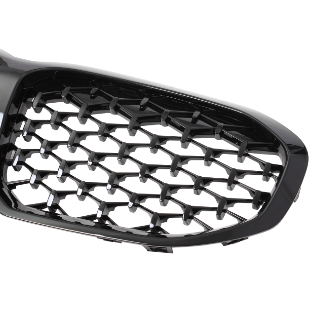 Nieren Grill glanz Schwarz Mesh-Design passend für BMW 1er F40