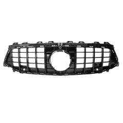 Kühlergrill glanz Schwarz mit Kamera GT Panamericana passend für Mercedes CLA C118 X118 Facelift