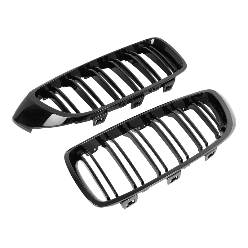 Nieren Grill glanz Schwarz Doppelsteg passend für BMW 4er F32 F33 F36 F80 F82 F83