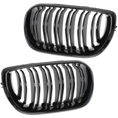 Nieren Grill glanz Schwarz Doppelsteg passend für BMW 3er E46 Facelift