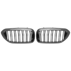 Nieren Grill Carbon Look Doppelsteg passend für BMW 5er G30 G31 Vorfacelift