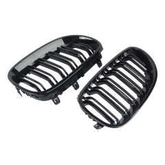 Nieren Grill glanz Schwarz Doppelsteg passend für BMW 5er E60 E61