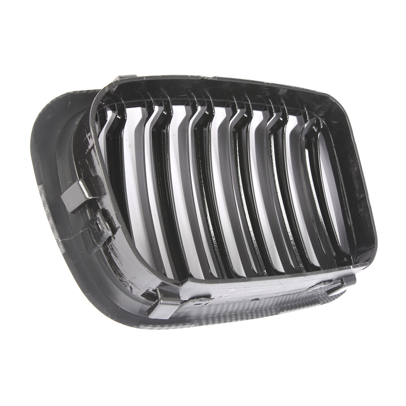 Nieren Grill Carbon Look Doppelsteg passend für BMW 3er E46 Vorfacelift
