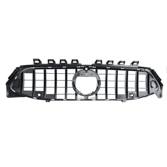 Kühlergrill glanz Schwarz mit Kamera GT Panamericana passend für Mercedes CLA C118 X118