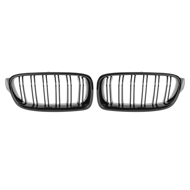 Nieren Grill glanz Schwarz Doppelsteg passend für BMW 3er F30 F31