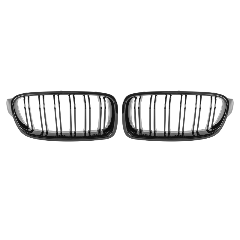 Nieren Grill glanz Schwarz Doppelsteg passend für BMW 3er F30 F31