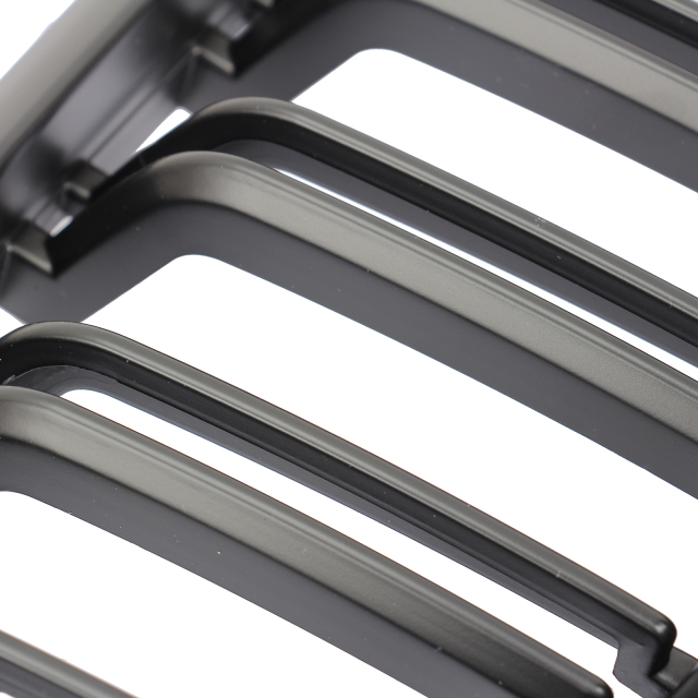 Nieren Grill matt Schwarz Doppelsteg passend für BMW 3er E90 E91 Facelift