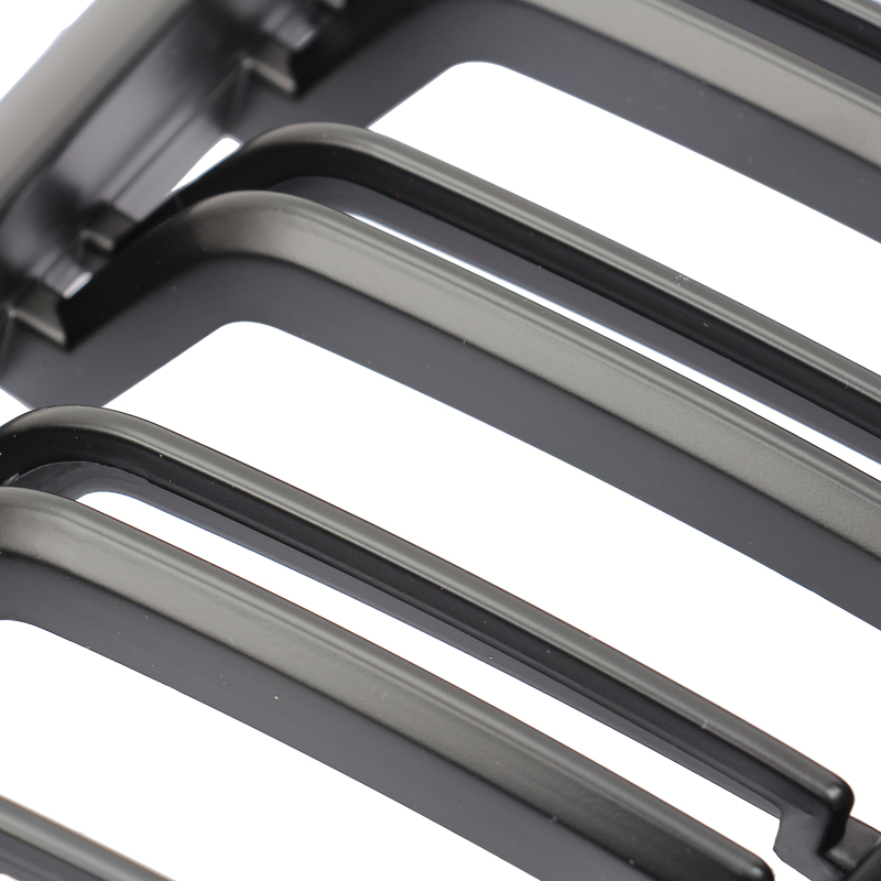 Nieren Grill matt Schwarz Doppelsteg passend für BMW 3er E90 E91 Facelift