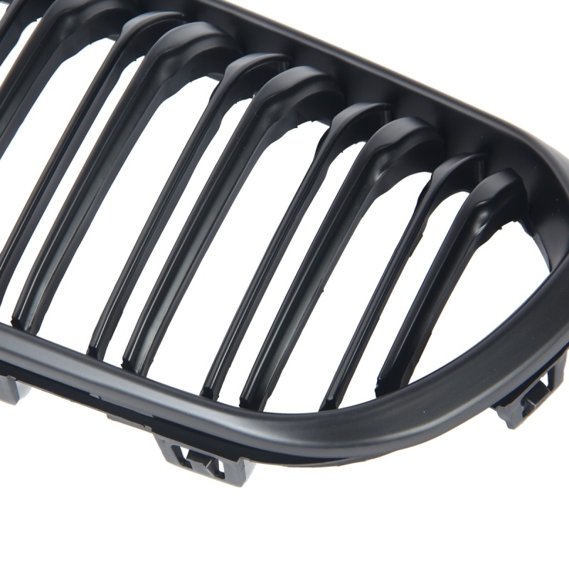 Nieren Grill matt Schwarz Doppelsteg passend für BMW 1er F20 F21 Facelift