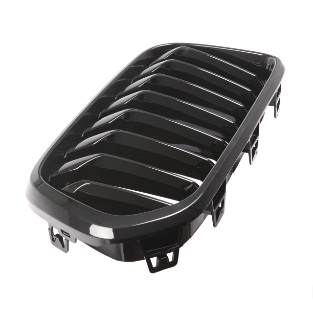 Nieren Grill glanz Schwarz Einzelsteg passend für BMW X2 F39