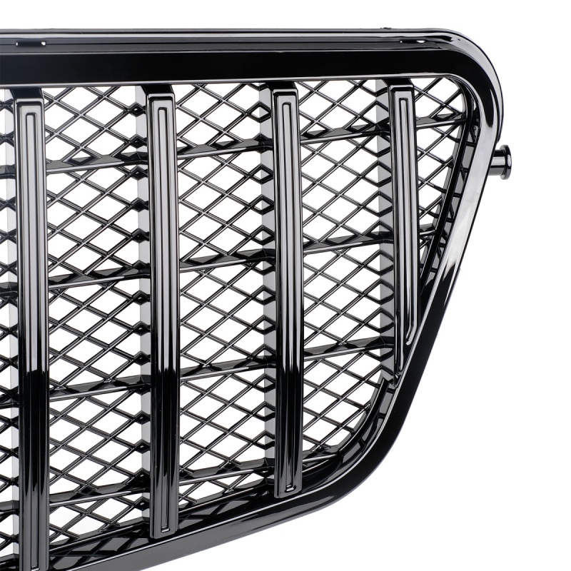 Kühlergrill glanz Schwarz GT Panamericana passend für Mercedes E-Klasse W212 S212 Vorfacelift