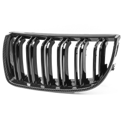 Nieren Grill Carbon Look Doppelsteg passend für BMW 3er E90 E91 Vorfacelift