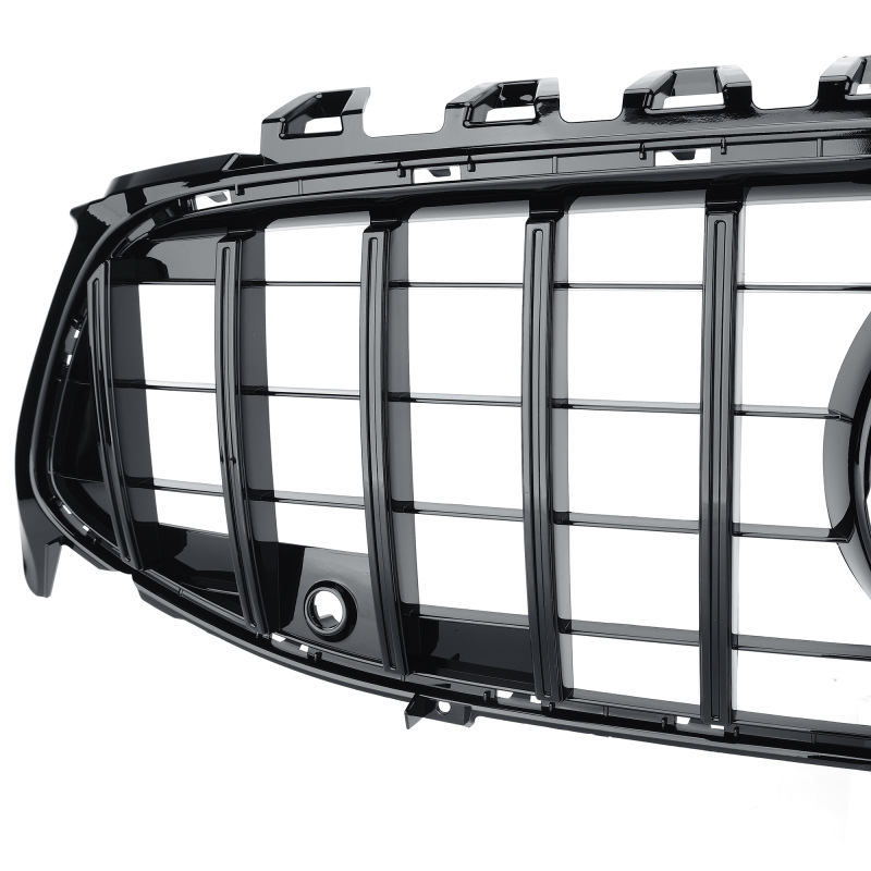 Kühlergrill glanz Schwarz mit Kamera GT Panamericana passend für Mercedes CLA C118 X118