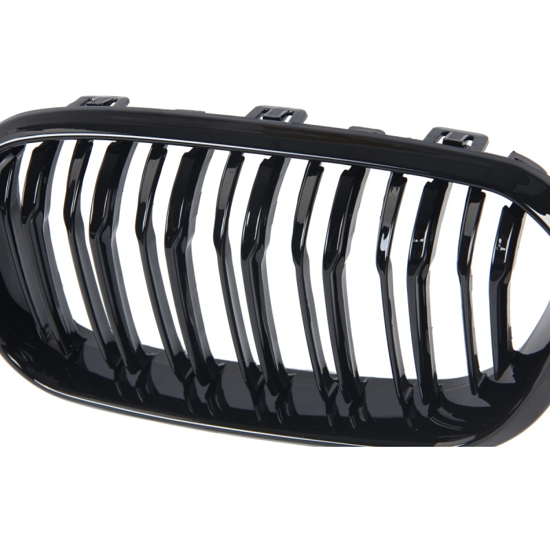 Nieren Grill glanz Schwarz Doppelsteg passend für BMW 1er F20 F21 Facelift
