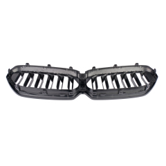 Nieren Grill glanz Schwarz Spezifisch Doppelsteg passend für BMW 5er G30 G31 Facelift ohne PASP