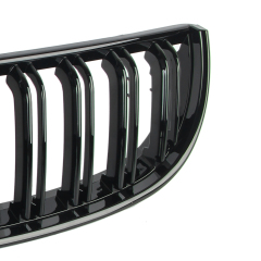 Nieren Grill glanz Schwarz Doppelsteg passend für BMW 3er E90 E91 Vorfacelift