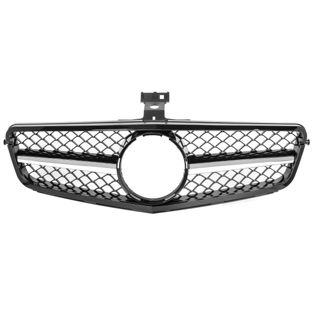 Kühlergrill glanz Schwarz Chrom AMG Look passend für Mercedes C-Klasse W204 S204 C204