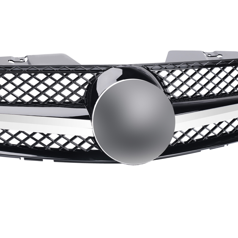 Kühlergrill glanz Schwarz Chrom AMG Look passend für Mercedes SL R230 Erste Facelift