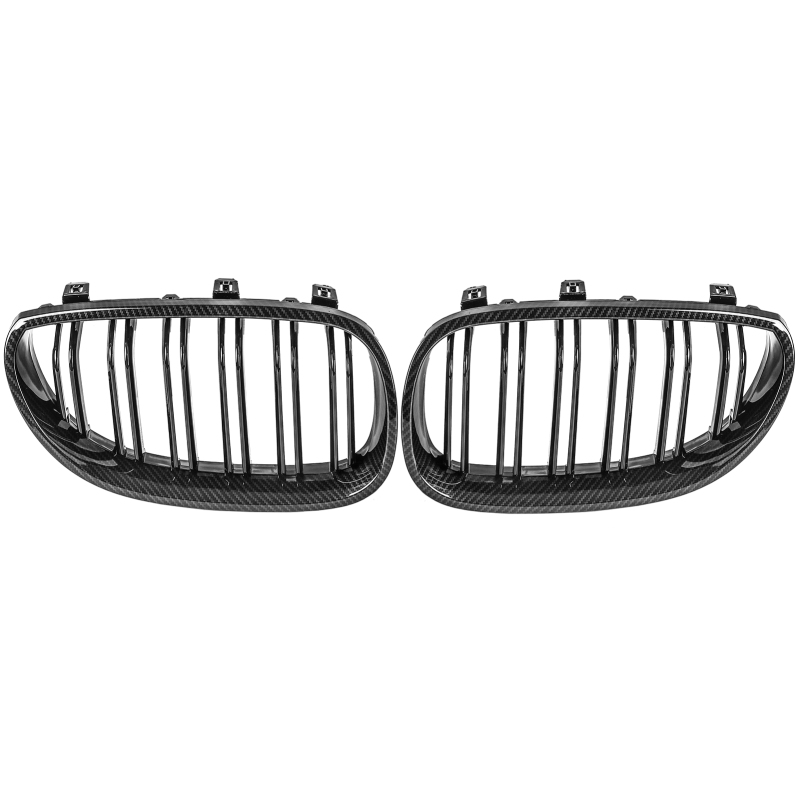 Nieren Grill Carbon Look Doppelsteg passend für BMW 5er E60 E61