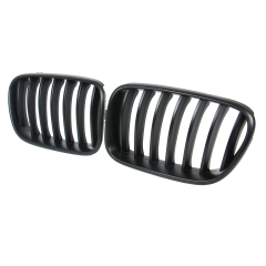 Nieren Grill matt Schwarz Einzelsteg passend für BMW X3 F25 F26 Vorfacelift