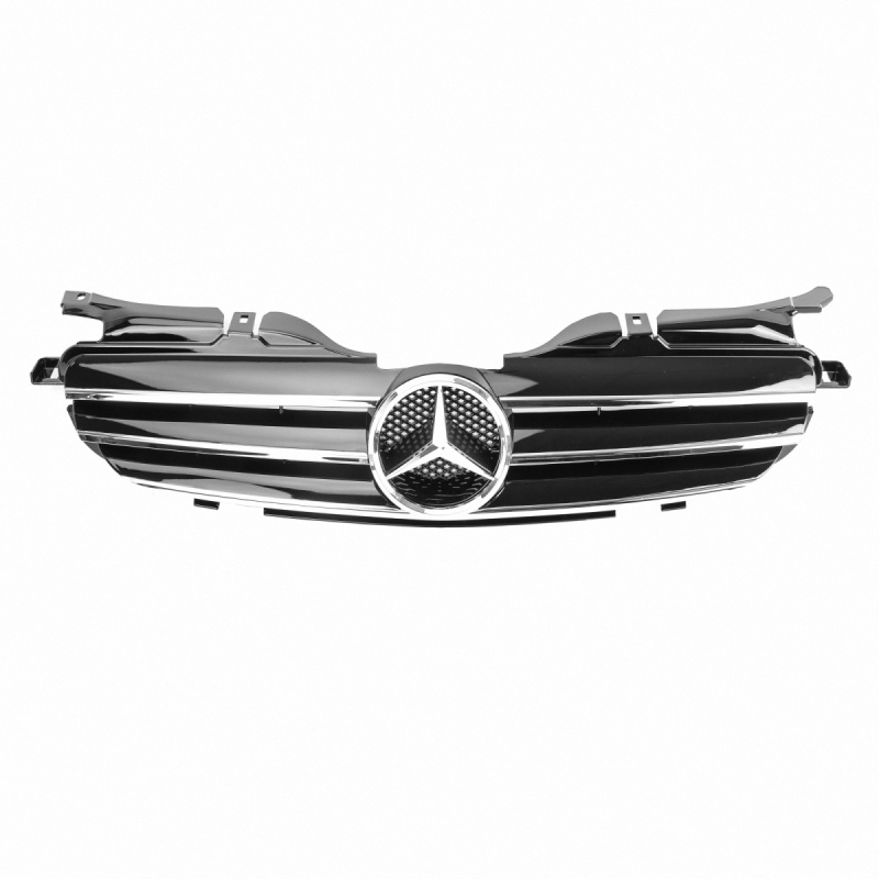 Kühlergrill glanz Schwarz Chrom Classic passend für Mercedes SLK R170