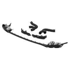 Passt für Audi Q8 4M S-Line Paket 18-23 SQ8 Style Heckdiffusor Schwarz Endrohr