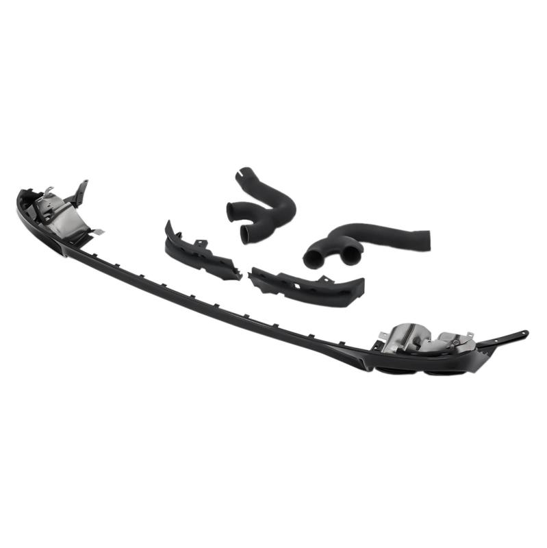 Passt für Audi Q8 4M S-Line Paket 18-23 SQ8 Style Heckdiffusor Schwarz Endrohr
