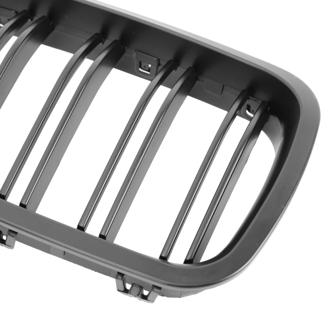 Nieren Grill matt Schwarz Doppelsteg passend für BMW 5er F10 F11
