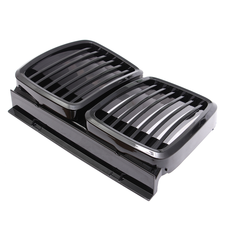 Nieren Grill glanz Schwarz Einzelsteg passend für BMW 3er E30 LIMOUSINE CABRIOLET TOURING