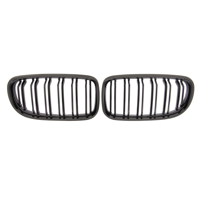 Nieren Grill glanz Schwarz Doppelsteg passend für BMW 3er E90 E91 Facelift