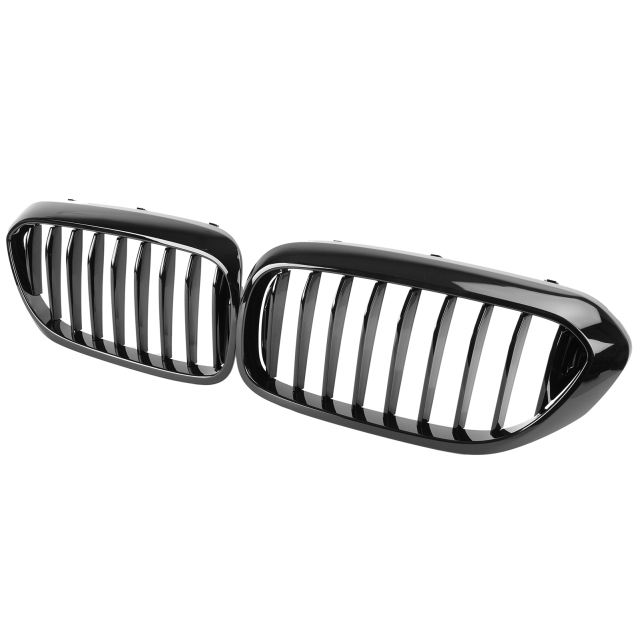 Nieren Grill glanz Schwarz Einzelsteg passend für BMW 5er G30 G31 Vorfacelift