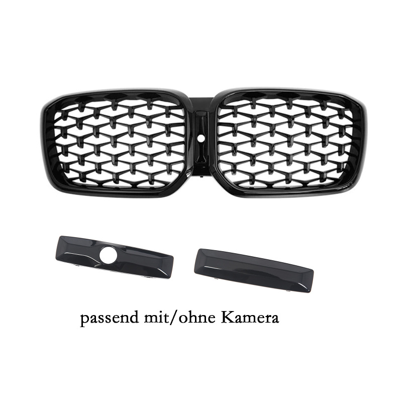 Nieren Grill glanz Schwarz EXKLUSIV passend für BMW X3 G01 G02 Facelift