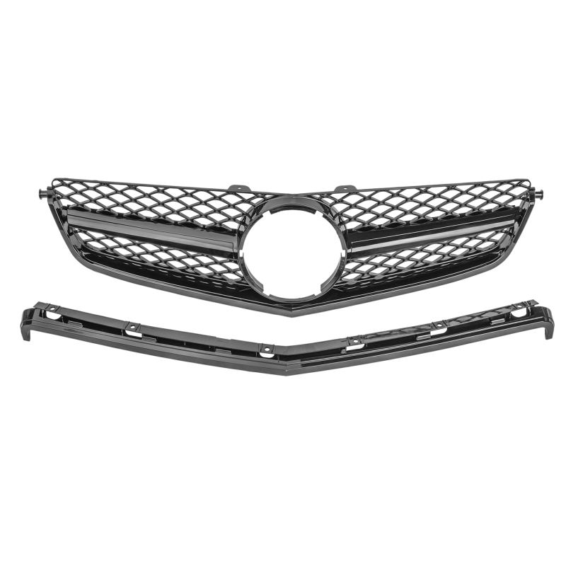 Kühlergrill glanz Schwarz AMG passend für Mercedes C-Klasse W204 C63 Vorfacelift