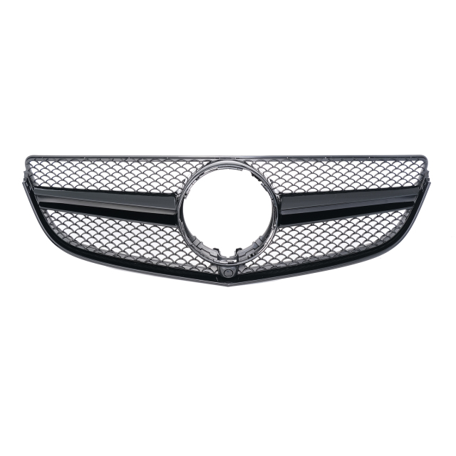 Kühlergrill glanz Schwarz AMG Look passend für Mercedes E-KlasseCoupe C207 A207 Facelift