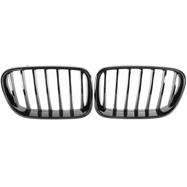 Nieren Grill glanz Schwarz Einzelsteg passend für BMW X3 F25 F26 Vorfacelift