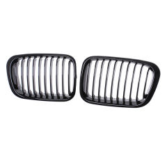 Nieren Grill glanz Schwarz Einzelsteg passend für BMW 3er E46 Vorfacelift