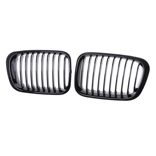 Nieren Grill glanz Schwarz Einzelsteg passend für BMW 3er E46 Vorfacelift