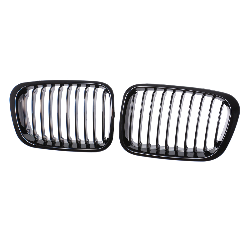 Nieren Grill glanz Schwarz Einzelsteg passend für BMW 3er E46 Vorfacelift