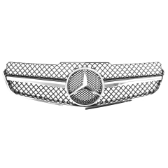 Kühlergrill glanz Schwarz Chrom AMG Look passend für Mercedes E-KlasseCoupe C207 A207 Vorfacelift