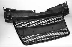 Passt für Audi TT 8J Waben Grill Kühlergrill Front Grill Schwarz Glanz 08-14