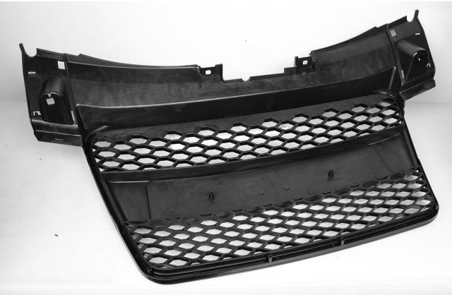 Passt für Audi TT 8J Waben Grill Kühlergrill Front Grill Schwarz Glanz 08-14