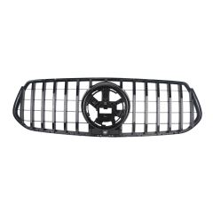 Kühlergrill glanz Schwarz GT Panamericana passend für Mercedes GLE V167 C167 AMG-Paket