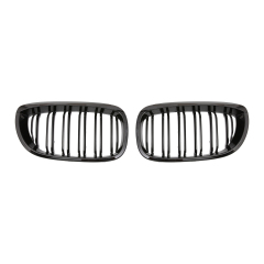 Nieren Grill glanz Schwarz Doppelsteg passend für BMW 3er Coupe E46 Facelift