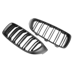 Nieren Grill matt Schwarz Doppelsteg passend für BMW 4er F32 F33 F36 F80 F82 F83