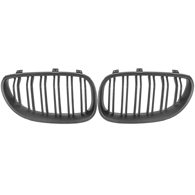 Nieren Grill matt Schwarz Doppelsteg passend für BMW 5er E60 E61