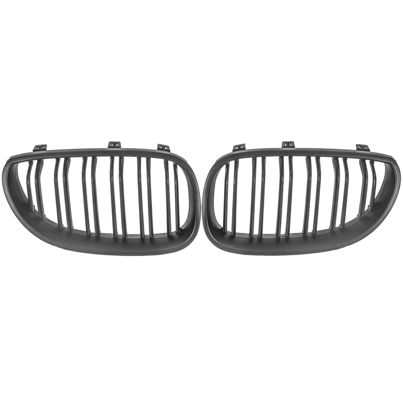 Nieren Grill matt Schwarz Doppelsteg passend für BMW 5er E60 E61