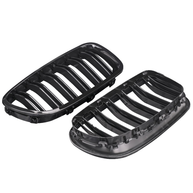 Nieren Grill glanz Schwarz Doppelsteg passend für BMW 5er F10 F11