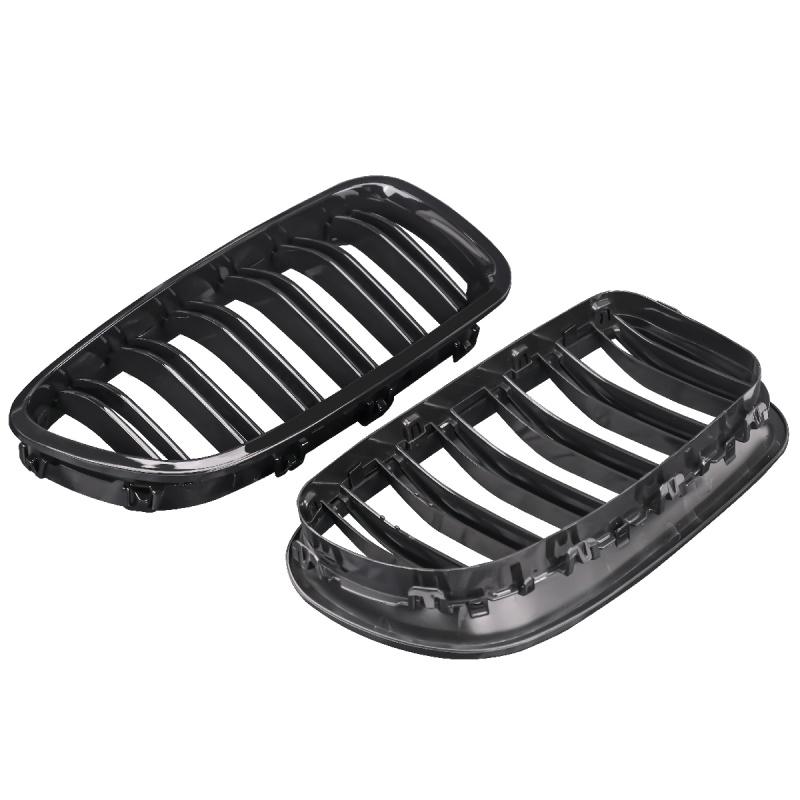Nieren Grill glanz Schwarz Doppelsteg passend für BMW 5er F10 F11