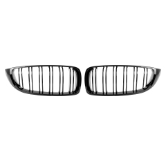 Nieren Grill glanz Schwarz Doppelsteg passend für BMW 4er F32 F33 F36 F80 F82 F83